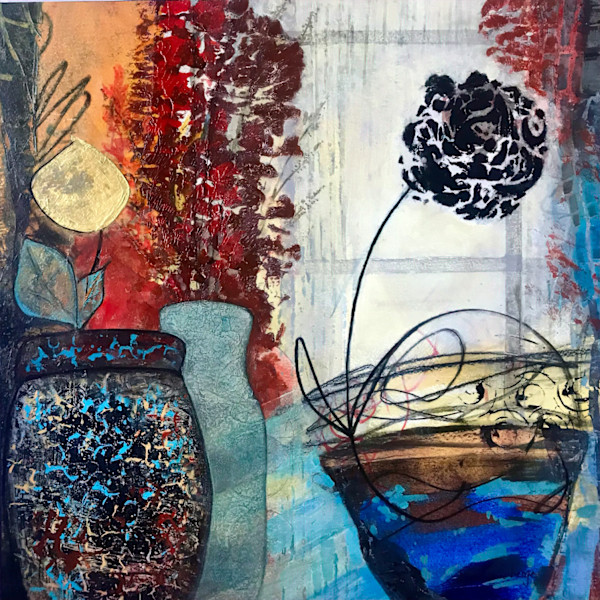 At the Flower Shop by Myriam Laberge