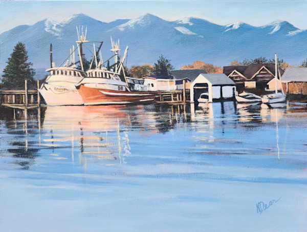 Fine Day at the Dock by Nancy Dean, Image 1.
