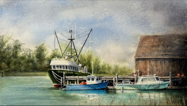 Steveston Boats by Judy Hazel, Image 1.