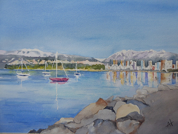 Vancouver from Kits Point by Ann Hilton, Image 1.