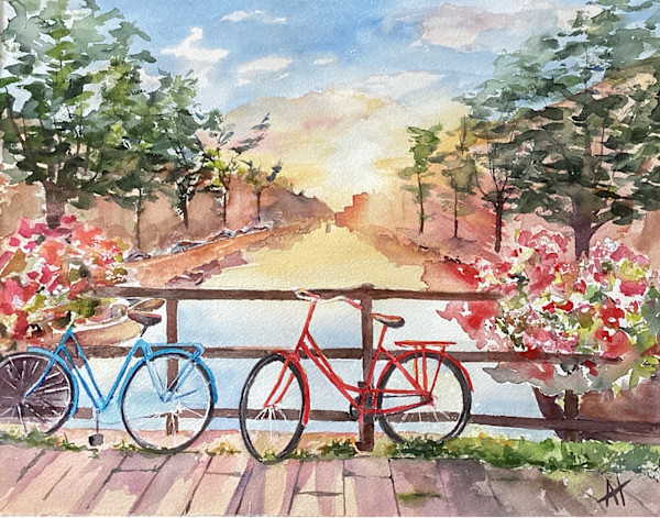 Amsterdam Bikes by Ann Hilton, Image 1.