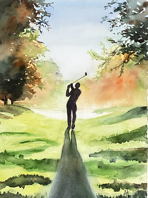Golfer Bliss by Ann Hilton, Image 1.