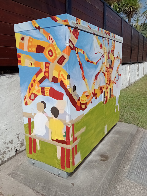 Chorus Cabinet Pohutukawa Ave Ohope by Tania Akehurst