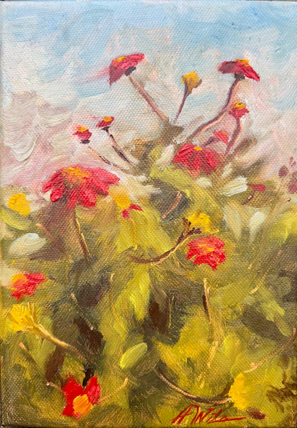 Summer’s Mexican Sunflowers by Amanda Wilson