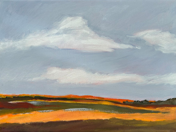 Oklahoma Field Triptych 2/3 by Patti Morgan, Image 1.