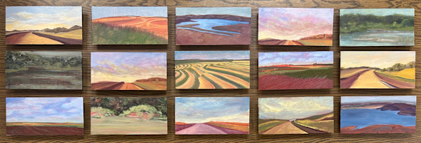 15 Panel group: displayed in Chickasha, Ardmore, Idabel: 7 State Biennual 2025 by Patti Morgan