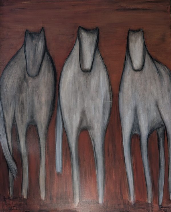 Trio Gathered in Earthen Plains by robyn parker feehan, Image 1.