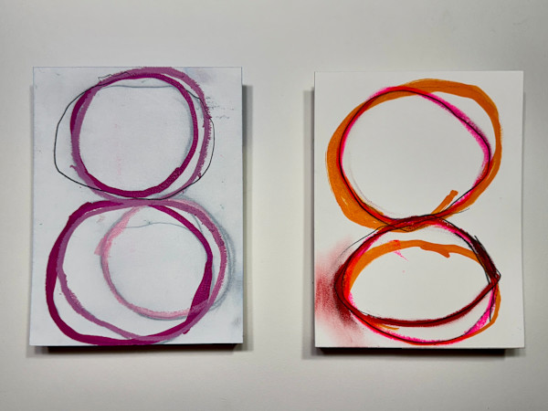 Bubbles (pink and orange) by Christine Blankenship