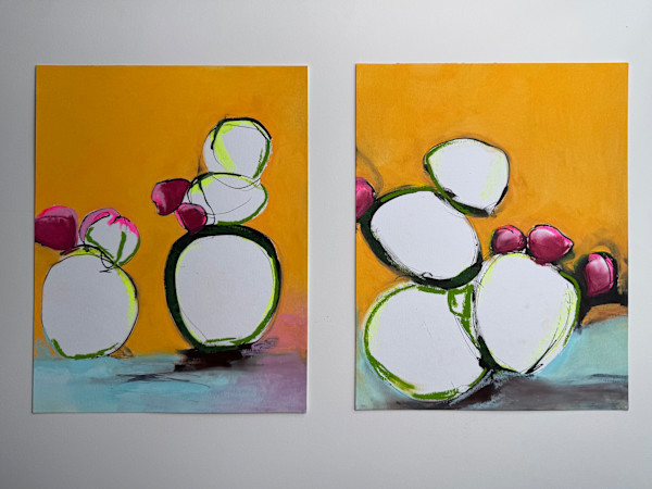 Desert Ghosts (Diptych) by Christine Blankenship