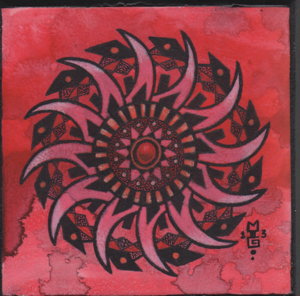 Red Blade Mandala by Michael T. Gardner