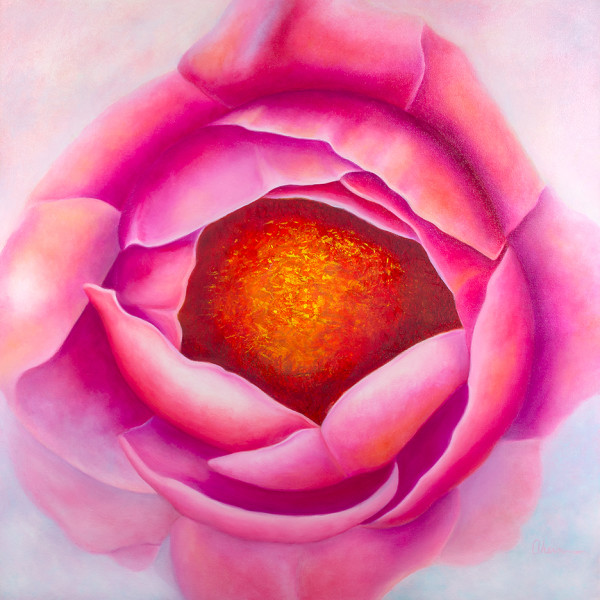 Centering - Pink Peony by Mary Ahern