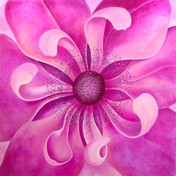My World - Pink Anemone by Mary Ahern