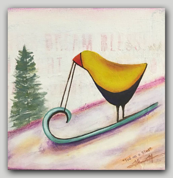Ted on a Sled by Therese Misner