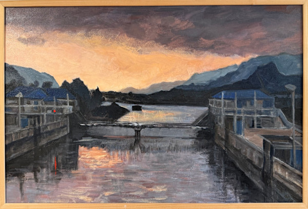 Sunrise at the Locks by Mia Alexander, Image 1.