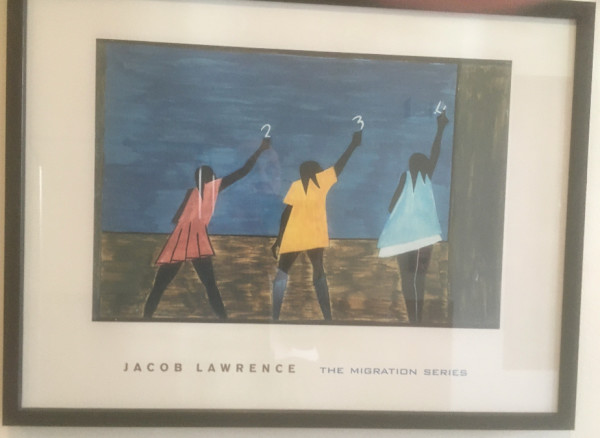 Jacob Lawrence Migration Series Poster, Image 1.