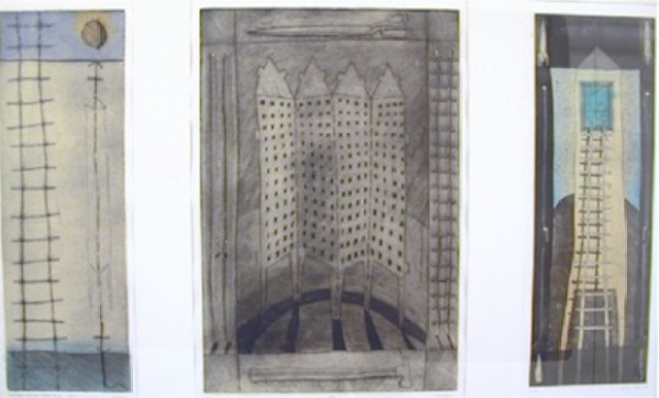 Landscape with Tall Objects by Brent Rogers, Image 1.