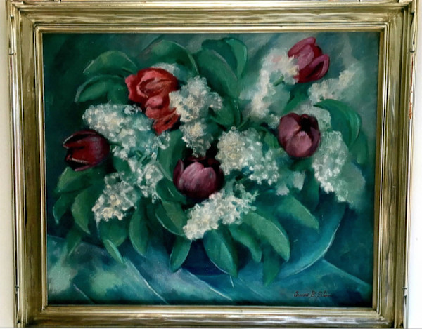 Floral Still Life by Anna B. Stone