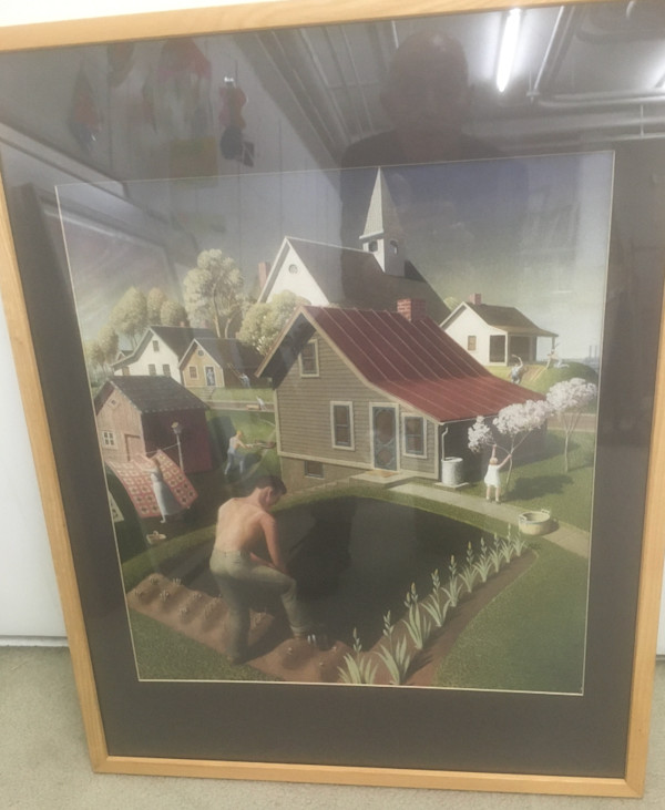 Spring in Town (Reproduction) by Grant Wood, Image 1.