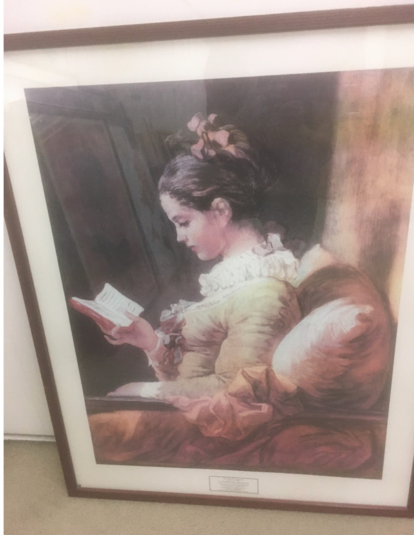 Young Girl Reading by Jean Honoré Fragonard, Image 1.