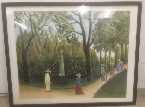 The Monument to Chopin in the Luxembourg Gardens (Reproduction) by Henri Rousseau, Image 1.
