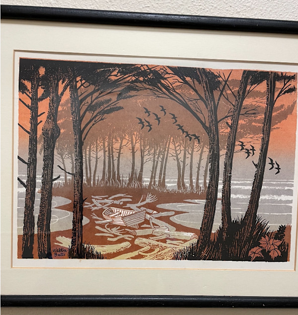Rowboat and Trees by Walton Butts