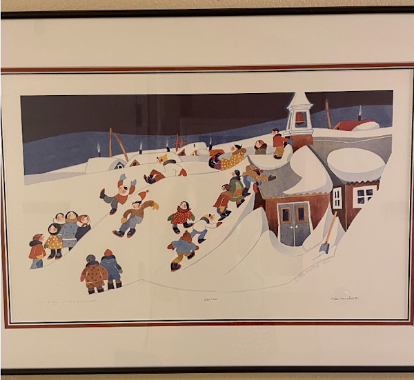 Sliding at Unalakeet by Rie Munoz, Image 1.