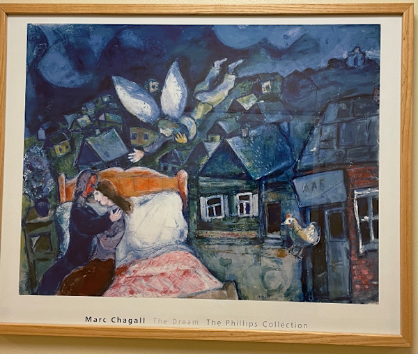 The Dream (Reproduction) by Marc Chagall, Image 1.