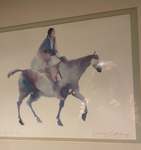 Indian Woman on Horseback by Carol Grigg, Image 1.