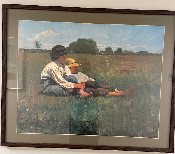 Boys in a Pasture (Reproduction) by Winslow Homer, Image 1.