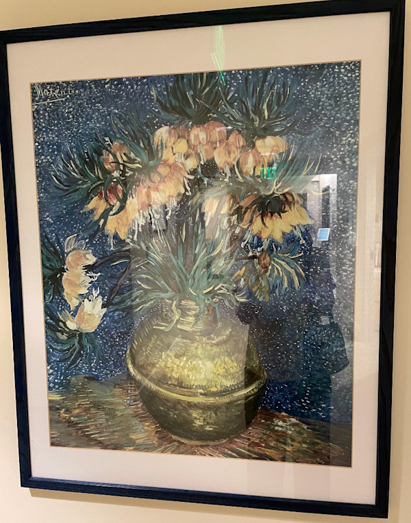 Fritallaries in a Copper Vase (Reproduction) by Vincent Van Gogh, Image 1.
