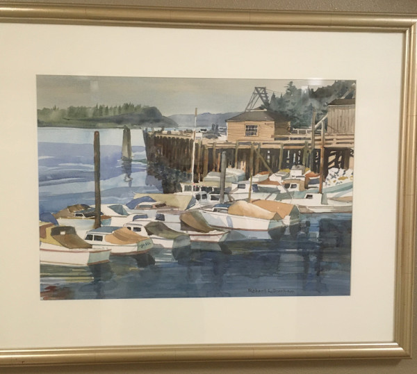 Powerboats in Harbor by Robert Durham