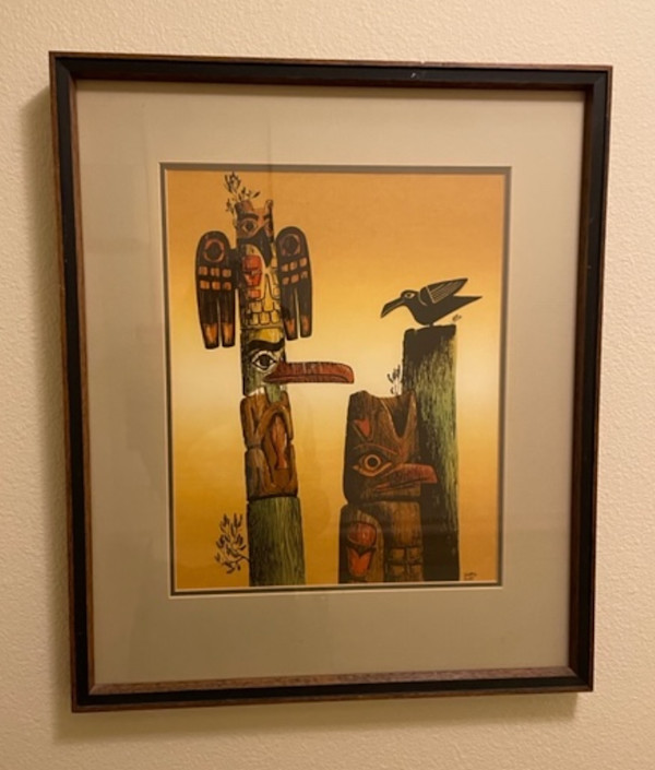 Totem Pole and Bird by Walton Butts