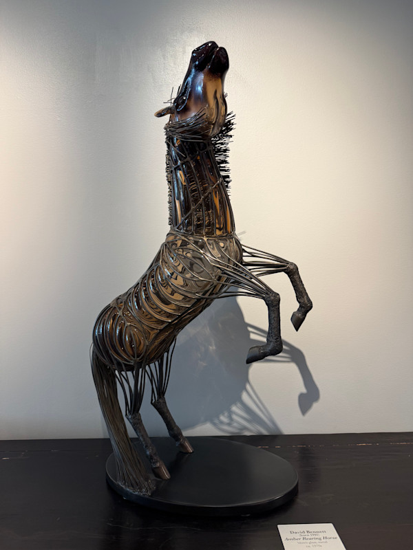 Amber Rearing Horse by David Bennet, Image 1.