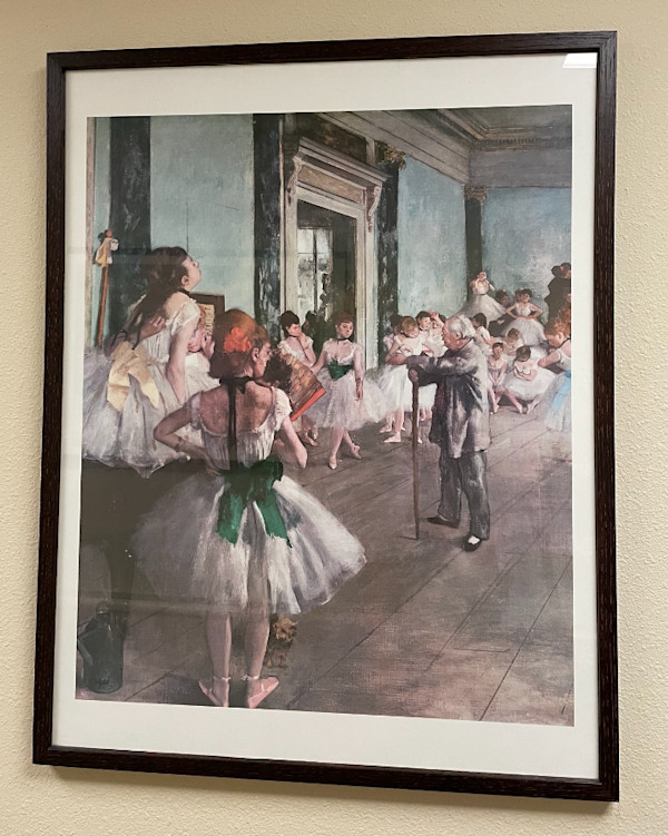 The Dance Lesson (Reproduction) by Edgar Degas, Image 1.
