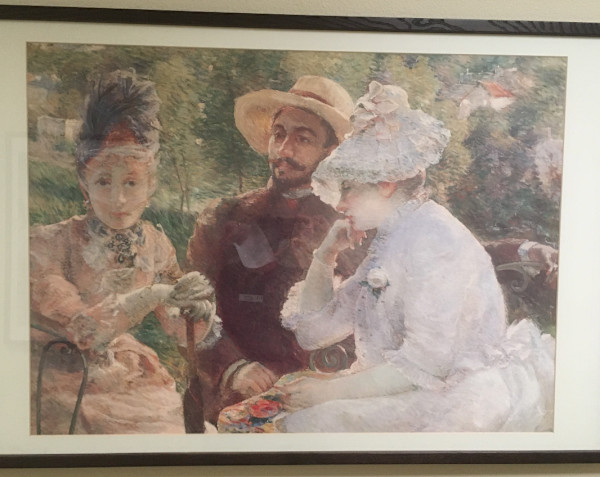 On the Terrace at Sèvres (Reproduction) by Marie Bracquemond