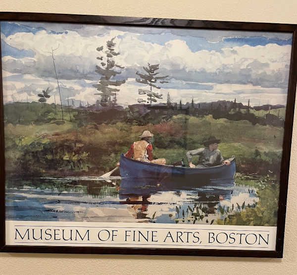 The Blue Boat (Reproduction) by Winslow Homer, Image 1.