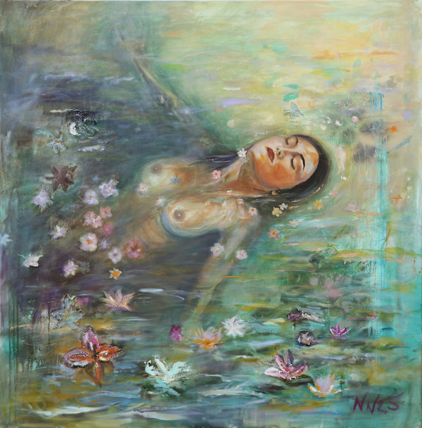 Floating into the Light by Natascha Nigg Art