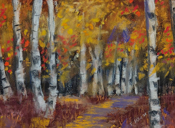 Two Roads in Fall by Esther Manso