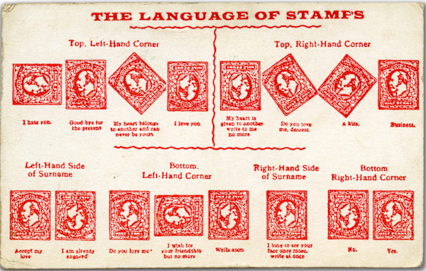 Language of the Stamps Framed by Peter Tertzakian, Image 1.