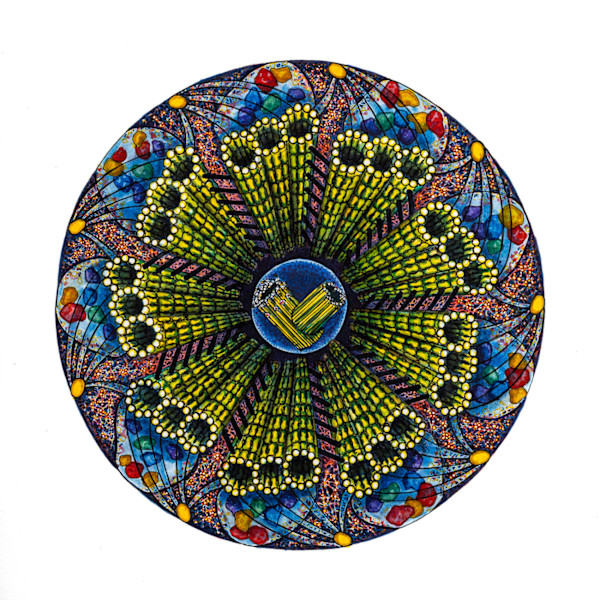 Organ Mandala,  Inner Workings- Filaments by Shanthi Chandrasekar