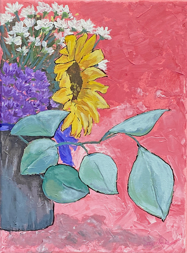 Sunflower & Eucalyptus by Evan Degenfelder