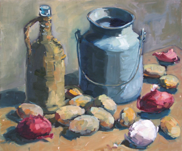 Potatoes and Onion by David  A. Williams, Image 1.