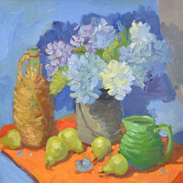 Hydrangea and Pears by David  A. Williams, Image 1.