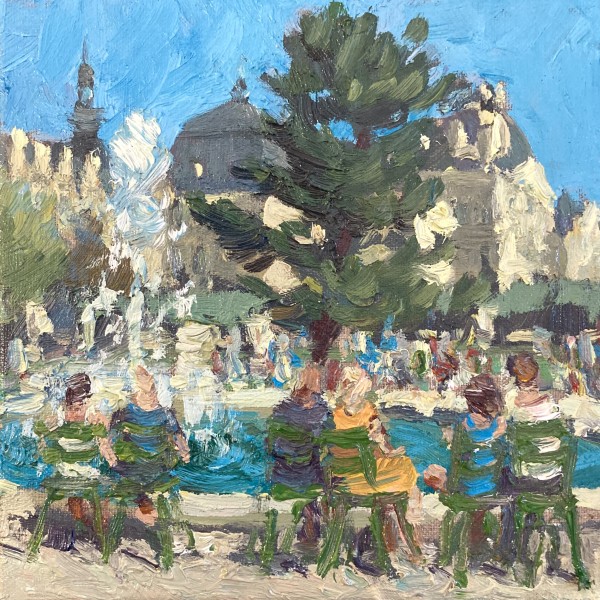 Grand Bassin Rond , Tuileries Garden by David Williams