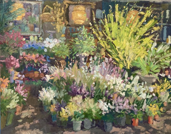 Le marché aux fleurs de L'Isle de la Cité by David Williams