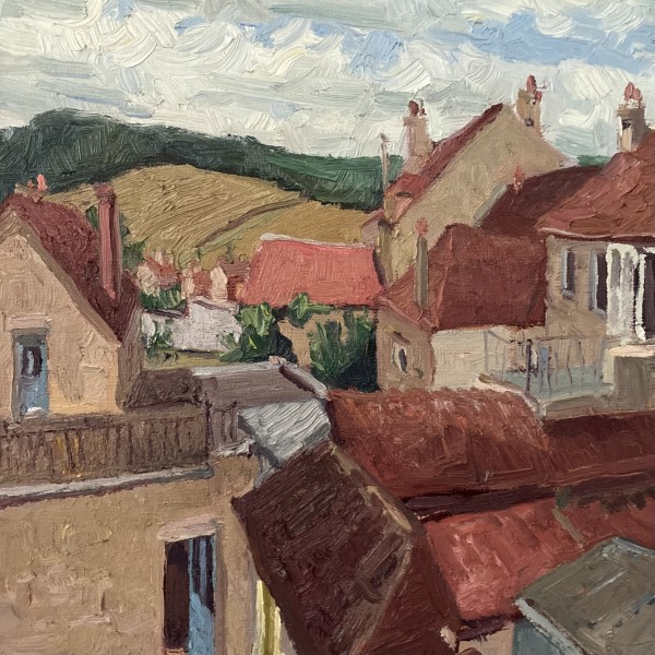 Rooftops of Vézalay by David Williams