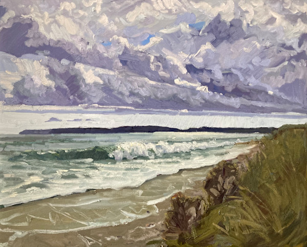 Ciel bas, marée haute. L’Aber, Presquile de Crozon. by David  A. Williams