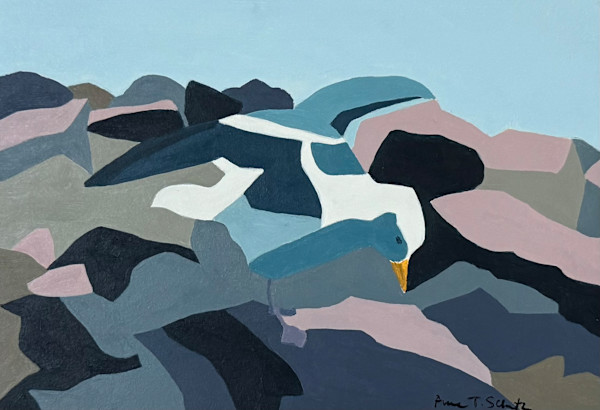 Seagull Stretch by Anne T. Schutz