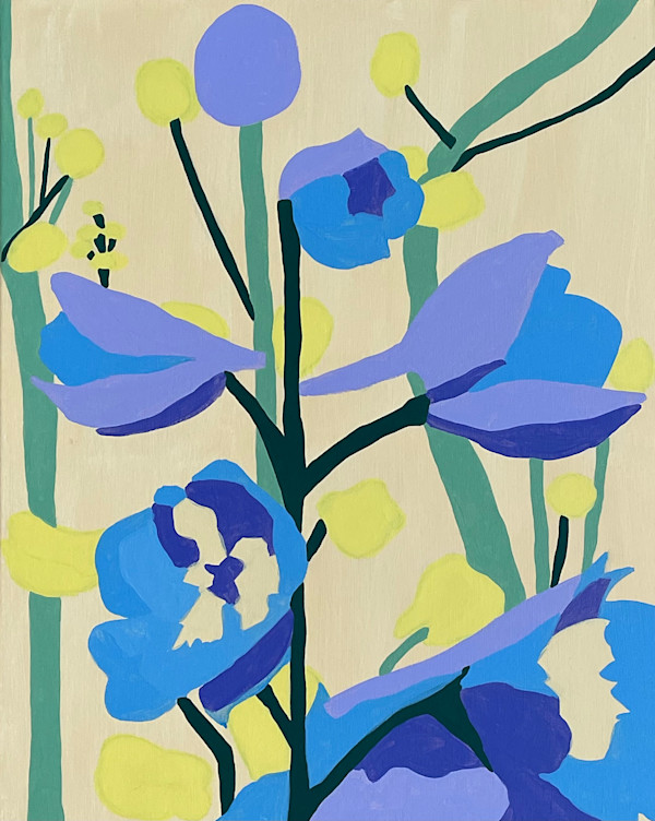 Delphinium Dance by Anne T. Schutz