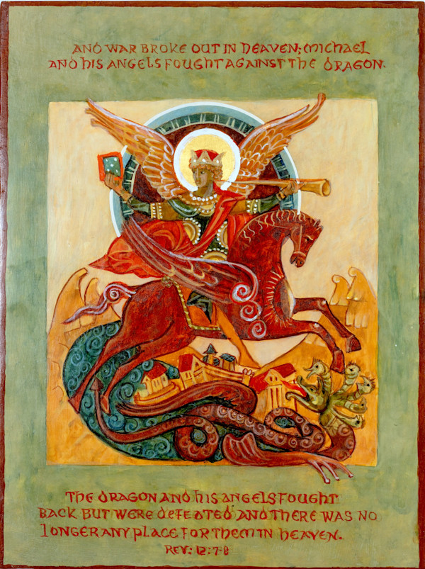 Archangel Michael Apocalyptic by Christine Hales